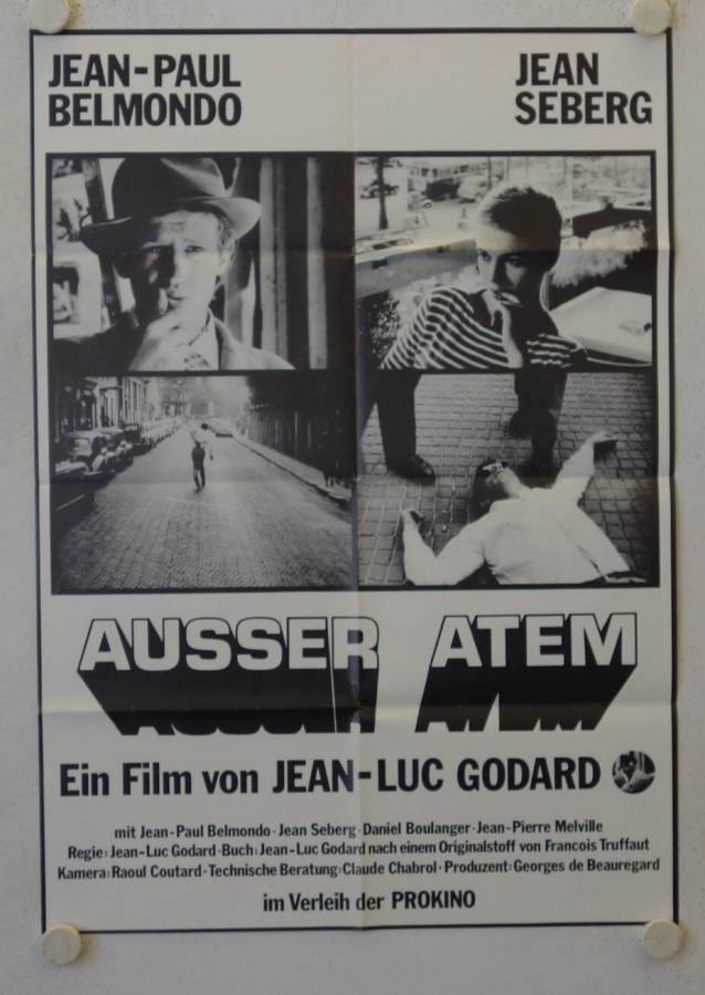 A Bout de Souffle - Breathless re-release german movie poster